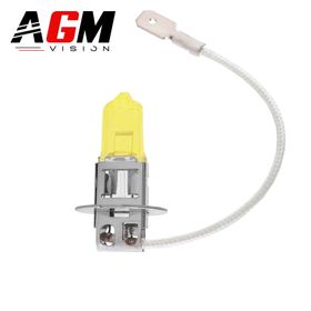 Ampoule halogène H3 55W JAUNE STORIC 2700K - AGM Vision