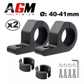 ΚΙΤ 2 ΣΤΗΡΙΓΜΑΤΑ ΣΩΛΗΝΑ 40-41MM ΜΠΑΡΑ LED - AGM Vision