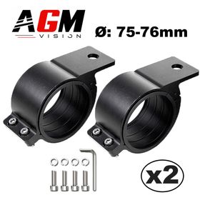 ΚΙΤ 2 ΣΤΗΡΙΓΜΑΤΑ ΣΩΛΗΝΑ 75-76MM ΜΠΑΡΑ LED - AGM Vision