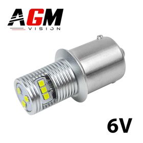 Ampoule LED P21W-BA15S 6V Ultra (Blanc) - AGM Vision
