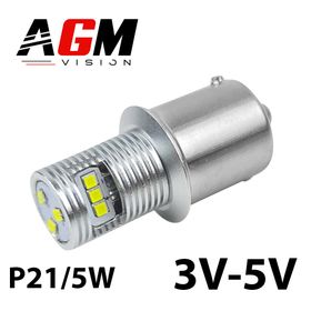 Ampoule LED P21/5W-BAY15D 3-5V Ultra (Blanc) - AGM Vision