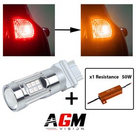 Bec LED T25 P27W CONVERSIE (Portocaliu) - AGM Vision