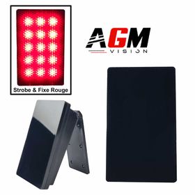 Feu Stop Strobe FULL BLACK Style F1 - AGM Vision