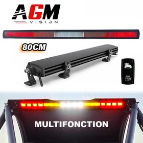 Barre LED arrière multifonction/strobe premium 52 watts, buggy, SSV et ATV - AGM Vision