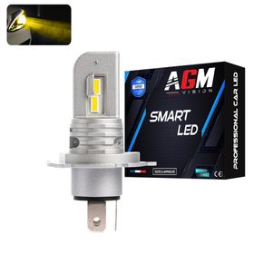 Ampoule LED H4 SMART JAUNE 3000K - AGM Vision