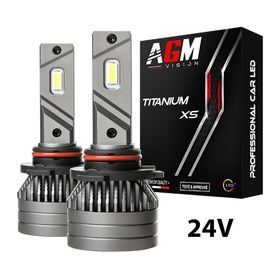 Kit ampoules LED H10 TITANIUM XS 24V - AGM Vision