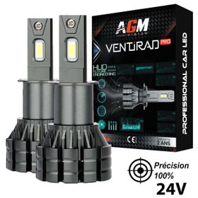 Kit Ampoules LED H3 VENTIRAD PRO 24V - AGM Vision