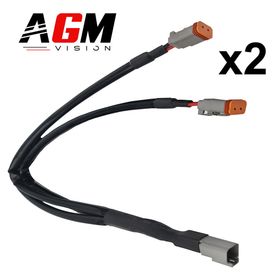 Rallonge double Deutsch mâle 2 broches premium - AGM Vision