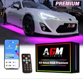 Kit néon LED RGB Premium sous châssis - AGM Vision