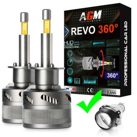 Kit ampoules LED H1 Revo 360° - AGM Vision