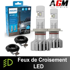Godkjent LED nærlyssett BMW 1-serie F20/F21 2011-2016 - PHILIPS ULTINON PRO6000 HL BOOST + 2x LED-adaptere H7 Type P - AGM Vision