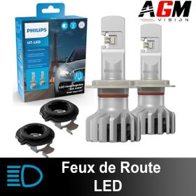 Godkjent LED fjernlyssett BMW 1-serie F20/F21 2011-2016 - PHILIPS ULTINON PRO6000 HL BOOST + 2x LED-adaptere H7 type P - AGM Vision
