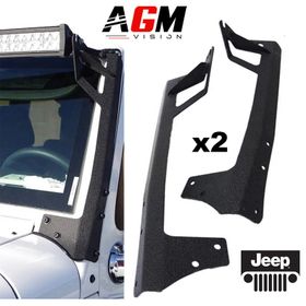 ΣΕΤ 2 ΒΑΣΕΙΣ ΣΤΗΡΙΞΗΣ ΜΠΑΡΑΣ LED JEEP WRANGLER - AGM Vision