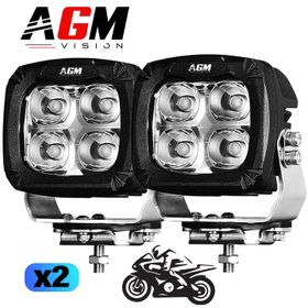 ΚΙΤ 2 ΠΡΟΒΟΛΕΙΣ LED ΜΟΤΟ ULTIMATE PREMIUM 96W - AGM Vision
