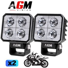 ΚΙΤ 2 ΦΑΝΑΡΙΑ LED ΜΟΤΟΣΙΚΛΕΤΑΣ EDGELESS ULTIMA 80W - AGM Vision