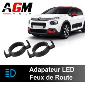 2x LED-ajapterit kaukovaloihin CITROËN C3 2016-2020 - AGM Vision