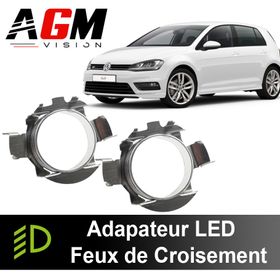 2x LED-Adapter Abblendlicht Volkswagen Golf 7 2016-2020 – AGM Vision