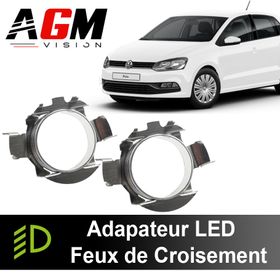2x LED-adaptere nærlys Volkswagen Polo 5 6R 2009-2017 - AGM Vision