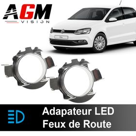 2x LED-adaptere til fjernlys Volkswagen Polo 5 6R 2009-2017 - AGM Vision
