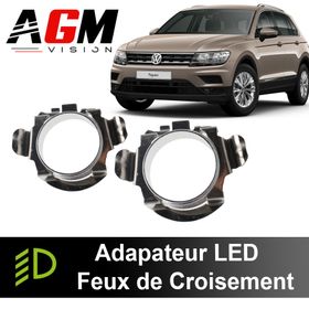 2x LED-adaptere for nærlys Volkswagen Tiguan 2016-2020 - AGM Vision