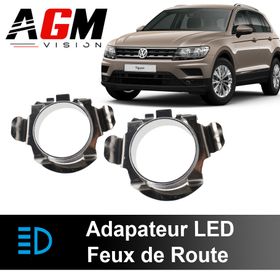 2x LED-adaptere fjernlys Volkswagen Tiguan 2016-2020 - AGM Vision