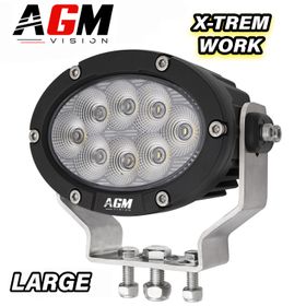 Phare de travail LED ovale X-Trem Work Flood 80W - AGM Vision
