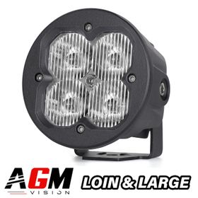 Phare LED Driving Rond Quadra Tech 20W - AGM Vision