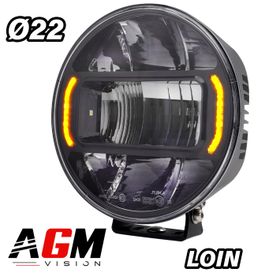 LED langtrækkende lygte Omega SP400 Ø22 cm - 200 Watts - AGM Vision