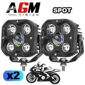 KIT 2 PHARES LED MOTO 5D 70W - AGM Vision