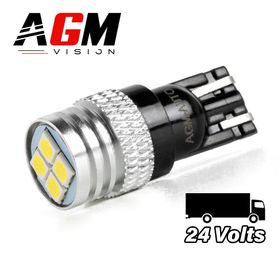 Ampoule LED T10-W5W FRONT LED (Blanc) Camion 24 Volts - AGM Vision