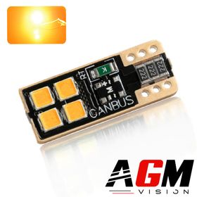 LED-pære T10-WY5W-W5W ROYAL SIDE (Orange) - AGM Vision