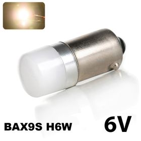 Λάμπα LED H6W-BAX9S ANGEL 6V (Λευκό 4000K) - AGM Vision