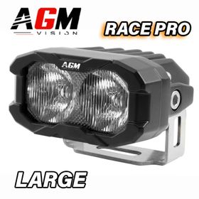 Mini Barre LED Race Pro Flood 30W + Veilleuse Orange - AGM Vision