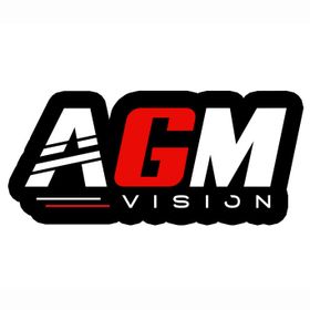 Autocollant AGM Vision avec contour noir (12cm) - AGM Vision