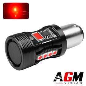 LED-pære P21W-BA15S VORTEK (Rød) - AGM Vision