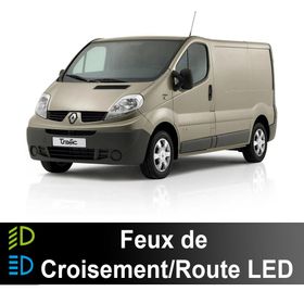 Pack feux de croisement/route LED Renault Trafic 2 2001 à 2014 - AGM Vision
