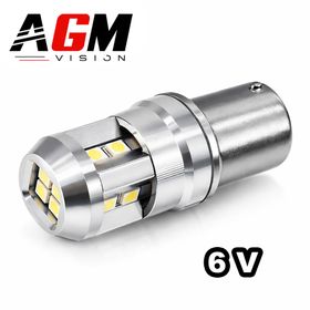 Ampoule LED P21/5W SMART (Blanc) 6 VOLTS - AGM Vision
