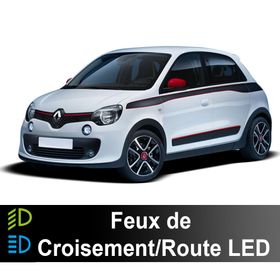 Pack LED feux de croisement & route Renault Twingo 3 2019 à 2024 - AGM Vision