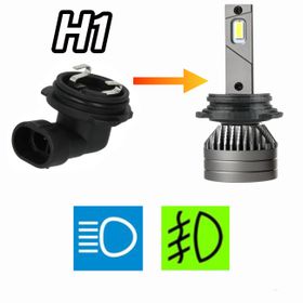 Kit LED H1 TITANIUM XS + Adaptateur antibrouillard & longue portée - AGM Vision