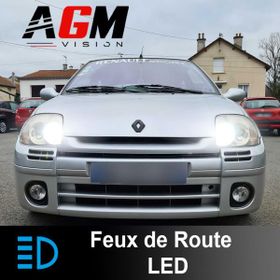 PACK LED Feux de route Renault Clio 2 de 1998 à 2012 - AGM Vision