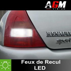 PACK LED Feux de Recul Renault Clio 2 de 1998 à 2012 - AGM Vision