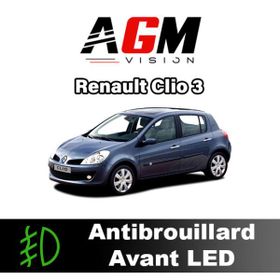 PACK LED Antibrouillard Avant Renault Clio 3 de 2005 à 2014 - AGM Vision
