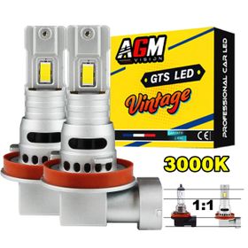 Kit ampoules LED H11 GTS 1.1 EVO R70W - Jaune 3000K - Ventilé - AGM Vision