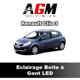 PACK LED Boîte à Gants Renault Clio 3 de 2005 à 2014 - AGM Vision