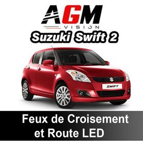 PACHET LED Fază scurtă / Fază lungă Suzuki Swift 2 din 2004 până în 2010 - AGM Vision