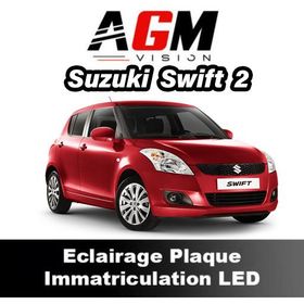PACK LED Iluminare Plăcuță de Înmatriculare Suzuki Swift 2 din 2004 până în 2010 - AGM Vision