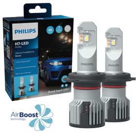 Kit ampoules LED H7 homologuées route Philips Ultinon Pro6000 Boost HL - AGM Vision