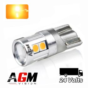 Ampoule LED W5W OPTIC PLUS - ORANGE - TRUCK 24V - AGM Vision
