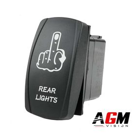 Buton comutator Degetul mijlociu LED (cu iluminare) - AGM Vision
