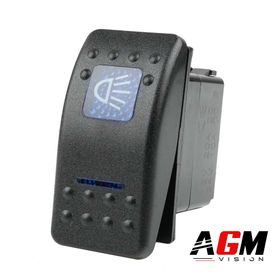 Buton comutator pentru faza lungă LED (cu iluminare) - AGM Vision